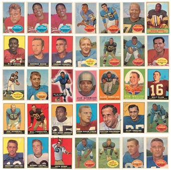 1950-1960s Topps and Bowman Football Collection (155) – Including Johnny Unitas, Ray Berry, Charley Conerly and Bobby Layne Signed Cards (Beckett Pre Cert)
